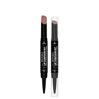 Помада матова з олівцем для губ 2 в 1 Revuelle Lip Contour Kit тон 06 Бежевий, 1,8 + 0,2 г
