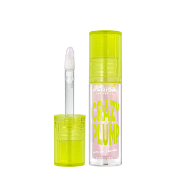 Блеск-плампер для объема губ Parisa Cosmetics Crazy Plump, 5,5 мл, 101 Clear plump Прозрачный