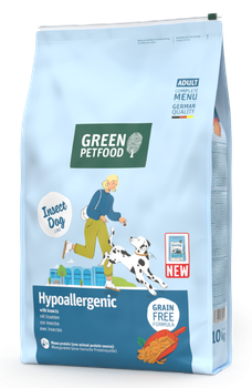 Гипоаллергенный корм Green Petfood InsectDog Hypoallergen с белком насекомых, 10 кг
