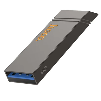 Флеш накопитель USB Hoco UD13, 64GB, USB 3.2, металлический, gray