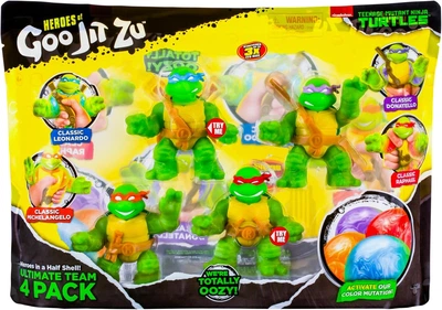 Набор Фигурок Стретч-Антистрес Goo Jit Zu Черепашки Ниндзя Teenage Mutant Ninja Turtles 42692