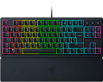 Клавіатура дротова Razer Ornata V3 TKL Tenkeyless Mecha-Membrane Switch USB Black (8887910073032)