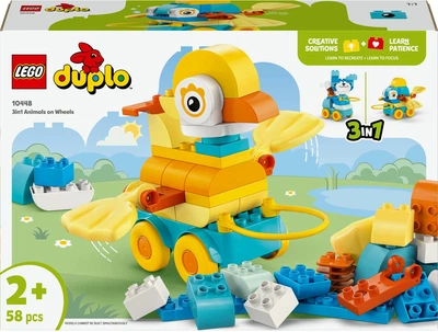 Конструктор LEGO DUPLO Town Животные на колесах 3в1 58 деталей (10448)