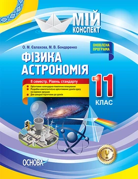 Розробки уроків. Фізика. Астрономія 11 клас 2 семестр. Рівень стандарту ПФМ012