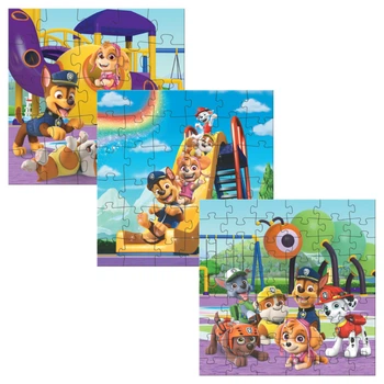 Детский набор пазлов DoDo Toys "Paw Patrol Игровая площадка" 3 в 1 (200578)
