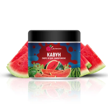 Арбуз, пюре замороженное без сахара YaGurman, 500г