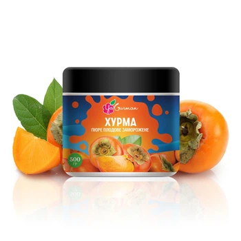 Хурма, пюре замороженное без сахара YaGurman, 500г