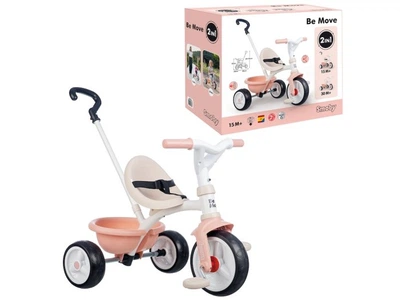 Детский металлический велосипед 2 в 1 Би Муви, Smoby (розовая жемчужина), 7600740339