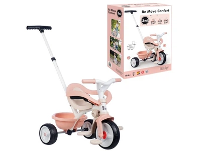 Детский металлический велосипед 3 в 1 Би Муви. Комфорт, Smoby (розовая жемчужина), 7600740419