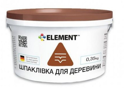 Шпаклевка акриловая для дерева ELEMENT Белая 0.35кг
