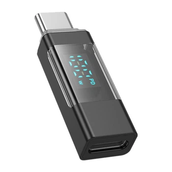 Перехідник BOROFONE BV25 USB-C to USB-C 100W для передачі даних швидка зарядка Чорний