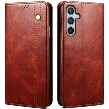 Чехол-книжка с кармашками UniCase Leather Wallet для Samsung Galaxy S25 FE (S731) - Brown