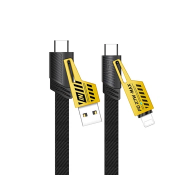 Кабель XON SmartCable Type-C/Type-A - Type-C/Lightning PD 60W 1м MultiLink (SC7ACL6W1B 3312) Черный