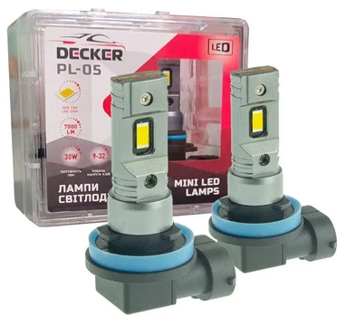 LED лампа Decker H11 5000K PL-05 12-32V