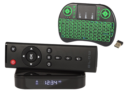 Odtwarzacz multimedialny Blow Android TV BOX BLUETOOTH+klaw.KS-2 (77-321#)