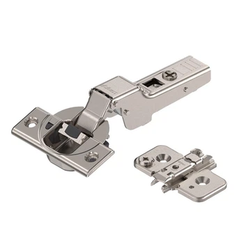 Петля Blum полунакладная CLIP top BLUMOTION с доводчиком 110° (71B3650) (с крестовой монтажной планкой)