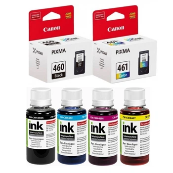 Комплект Картриджі Canon PG-460, CL-461 + Чорнило ColorWay CW-CW445/CW446SET01 100 мл х 4 шт (TS7440, TS5340)(3729C001)
