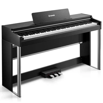 Цифровое пианино Donner DDP-200 PRO Black (стойка, 3 педали, пюпитр, блок питания)