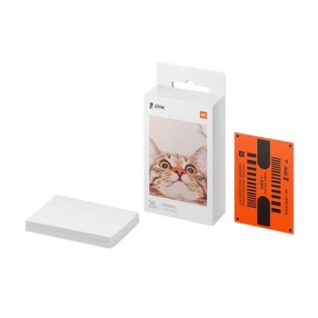 Фотопапір для принтера миттєвого друку ZINK Mi Pocket photo printer 2x3 дюйми (20 аркушів)