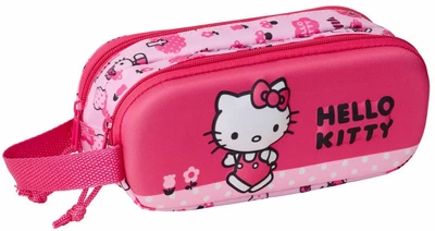 Пенал Safta Hello Kitty 2 отделения Розовый (822570512)