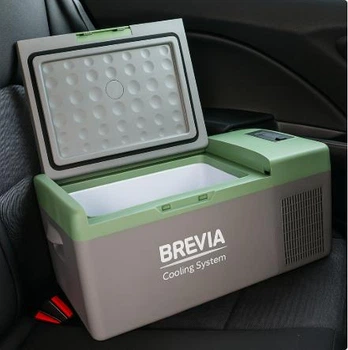 Автохолодиьник на 15л Brevia 22110 от прикуривателя и сети – фото
