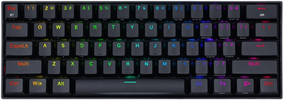 Klawiatura przewodowa Redragon K530 Pro RGB Black (6950376711076)