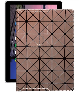Чохол з екошкіри для планшету Bravis NB108 10.1 4G Коричневий ромб
