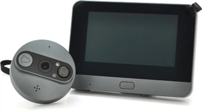 WiFi видеоглазок Yoso EYE1MPM43 с дисплеем, памятью и звонком на батарейках (удаленный просмотр через приложение Tuya Smart) (YT24255)