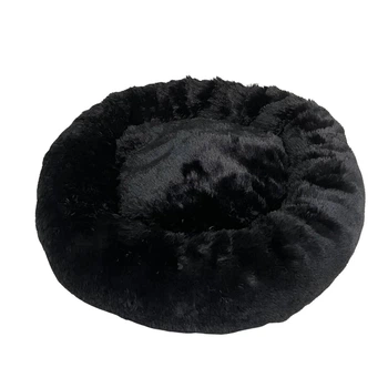 Лежанка для кошек и собак AdeleCat чорна, 60 х 60 х 19 см