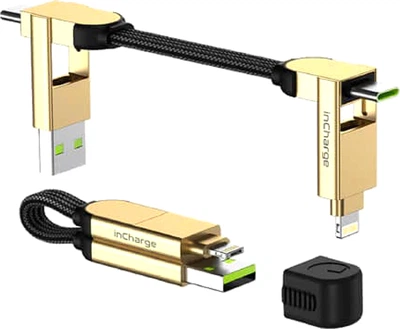 Кабель Rolling Square inCharge X 100W Бежевый (X03WR)