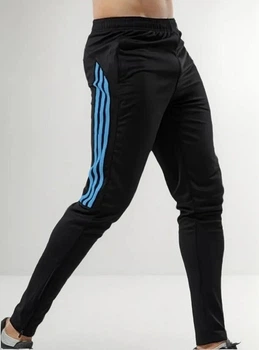 Спортивные штаны тренировочные Sport Pro 318 чёрно-синие, размер XL