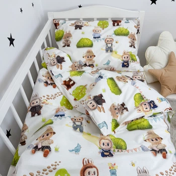 Детское постельное белье в кроватку 120х60 см Oh My Kids «Лабубу»