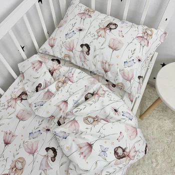 Постельное белье для девочки в детской кроватке 120х60 см Oh My Kids «Феечки»