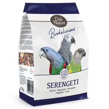 Повнораціонний корм для всіх видів великих та середніх папуг Deli Nature BIRDELICIOUS Parrots SERENGETI 0.75кг