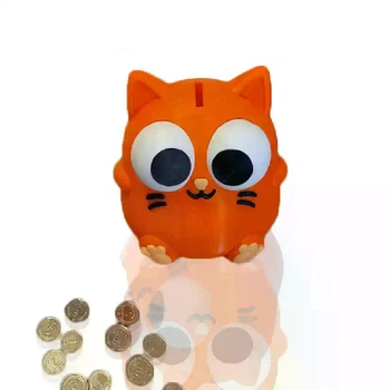 3D Копилка рыжий кот