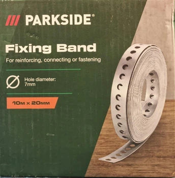 Лента монтажная фиксирующая лента Parkside диаметр 0.7мм 10м х 20мм