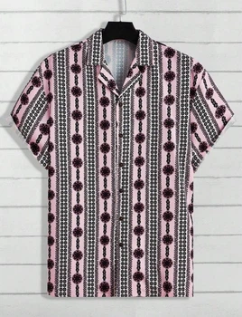 Сорочка чоловіча SHEIN sm2403299407975734 L Різнокольорова (KAY2000001616628)