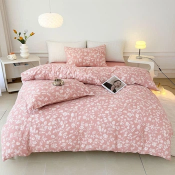 Комплект постельного белья страйп сатин Евро Colorful Home цветы