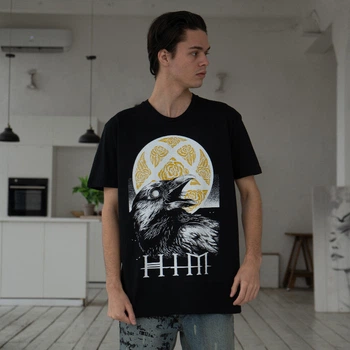 Футболка унісекс HIM (Digital Versatile Doom) S чорний