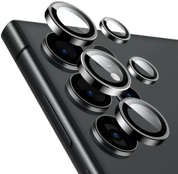 Комплект захисних скел Crong Lens Ring для камери Samsung Galaxy S24 Ultra Black (5904310703826)