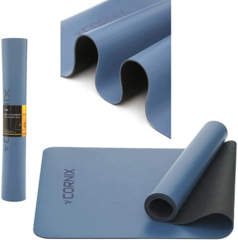Коврик спортивный Cornix PU 183 x 68 x 0.4 см для йоги и фитнеса Blue (XR-0319)