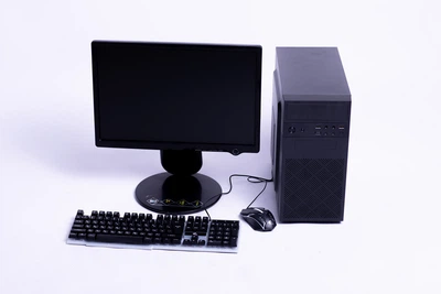 Компьютер в сборе, Intel Core i3 6100, ОЗУ 8 ГБ, HDD 500 ГБ, SSD 120 ГБ, видео 4 ГБ, монитор 22" Б/У