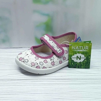 Дитячі капці для дівчинки Natur 20 12.5 см білі 35730