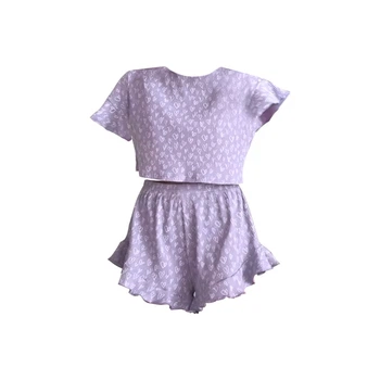 Женская пижама Lesko SM24302Y88DHX Purple S футболка и шорты женская пижама