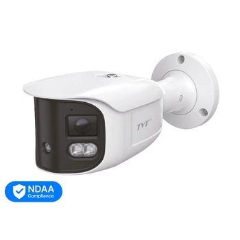 IP-видеокамера панорамная 4Mp*2 TVT TD-9482E3B-DP f=2.8mm, ИК+LED подсветка, 2 микрофона (77-00454)