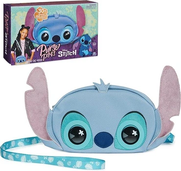 Интерактивная сумочка кошелек Дисней Стич Spin Master Purse Pets Stitch Plush Crossbody Bag (6067400)