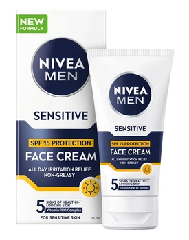 Крем NIVEA Men Sensitive для чувствительной кожи SPF 15 75 мл. (9005800379739)