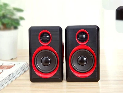 Колонки FT-165 6W активная стереопара 2.0 USB питание для компьютера ноутбука телевизора MP3/MP4 Red