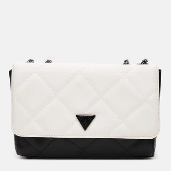 Сумка GUESS CESSILY Quilted 67921 Чорний-Білий (2000029705748)