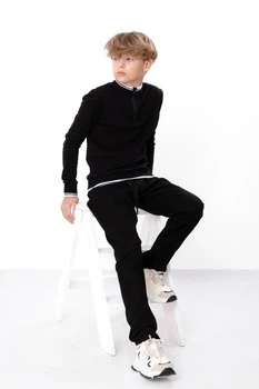 Штани для хлопчика (підліткові) NoBrand 146 Чорний (p-17682-208223)
